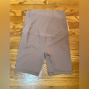 Isabel Maternity by Ingrid & Isabel High-Waist Bike Shorts - Taupe